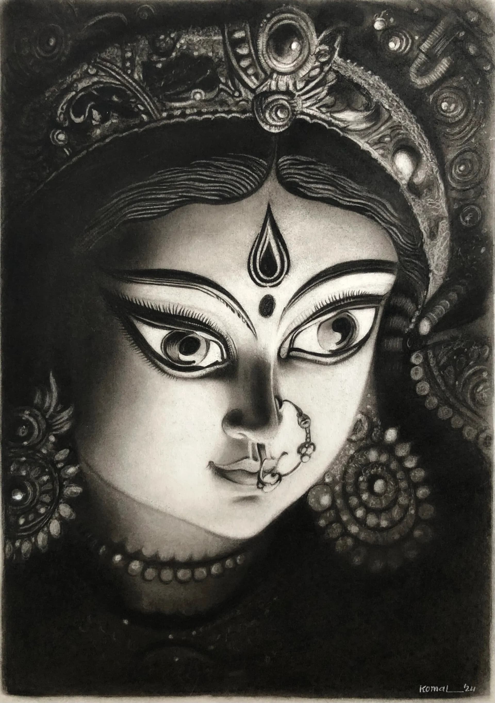 Charcoal Sketch by KK