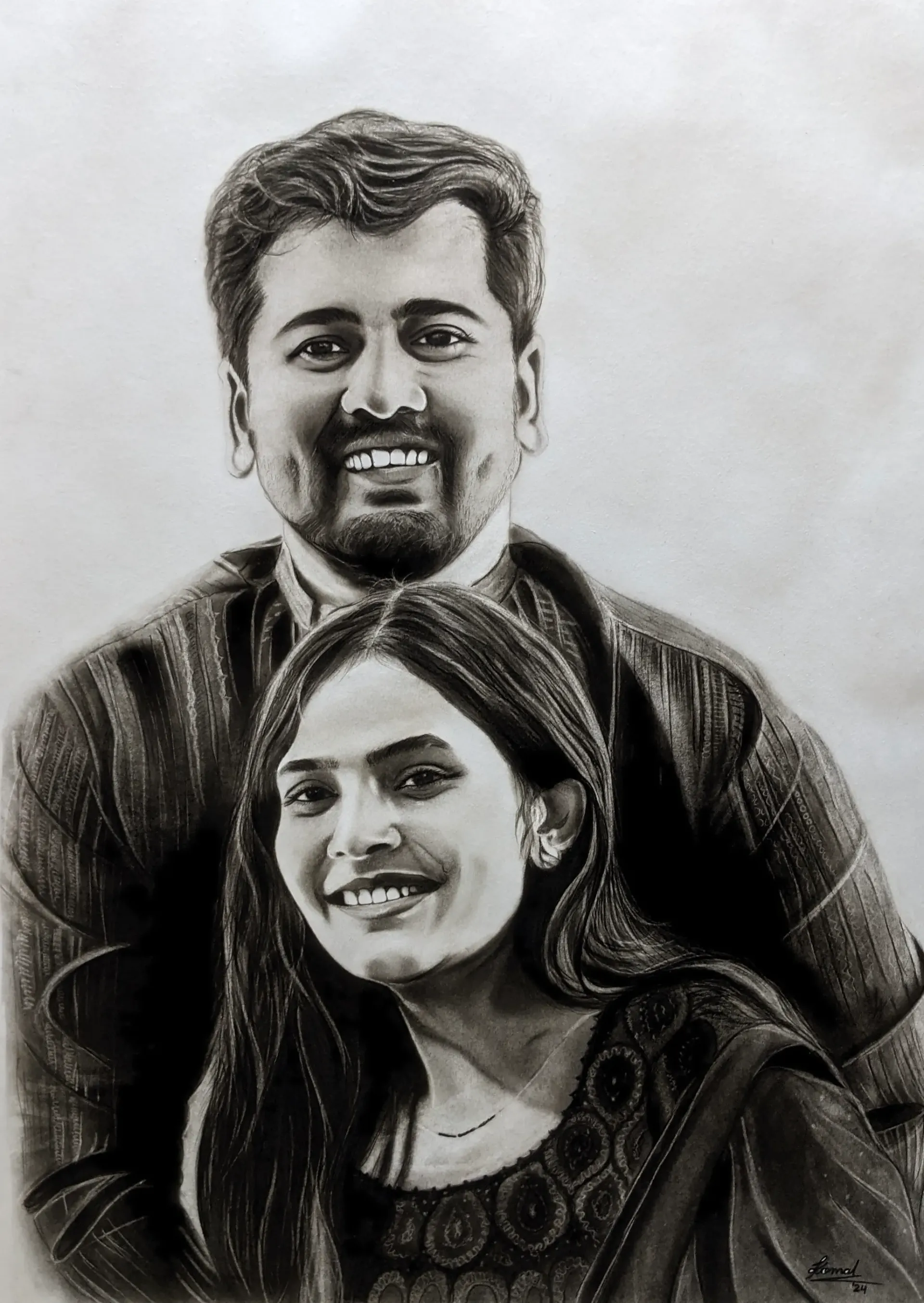 Couple Portrait Sketch