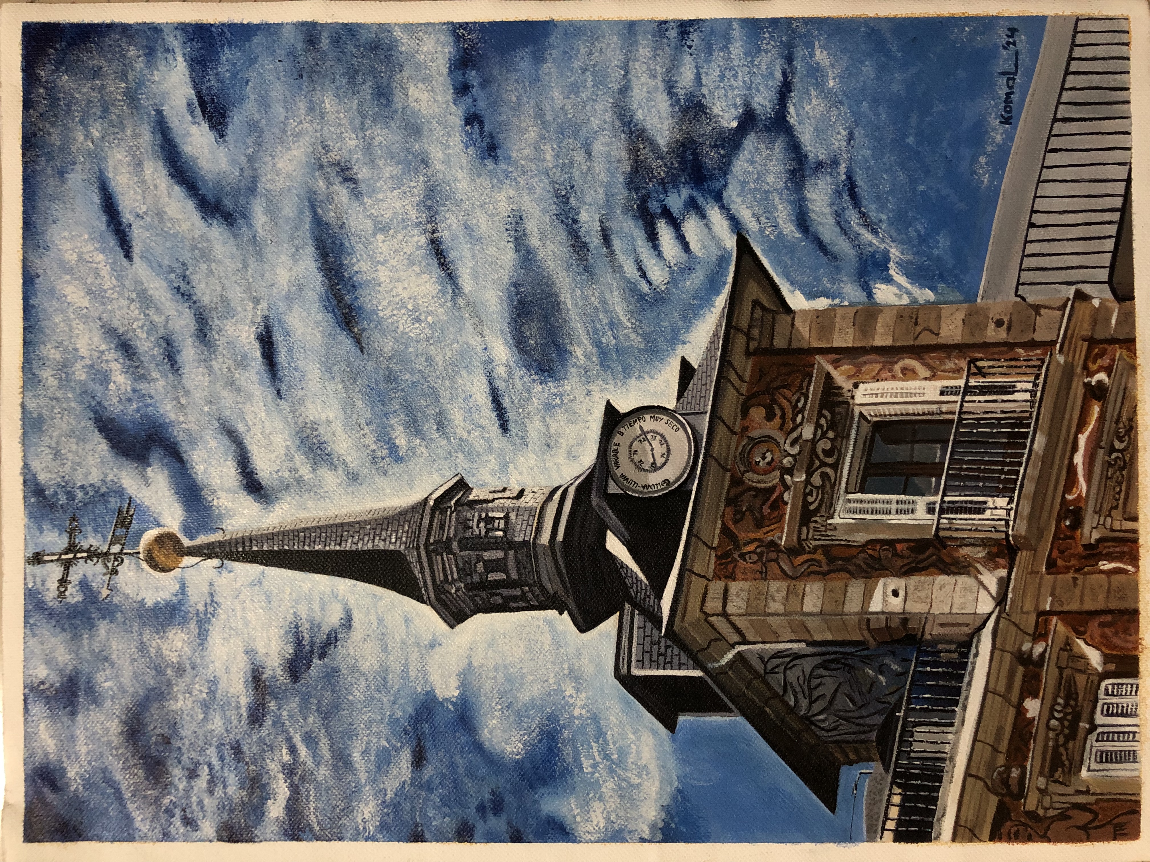 Clock Tower Painting